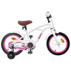 vidaXL Bicicleta Infantil 12 Polegadas para 2-4 anos Branco