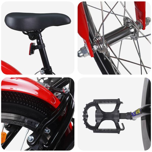 vidaXL Bicicleta Infantil 20 Polegadas para 6-11 Anos Azul Branco