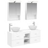 vidaXL Conjunto de M&oacute;veis para Banheiro 5 unid. Branco