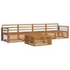 vidaXL Conjunto de Sof&aacute;s para Exterior 5 pcs Natural