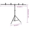 vidaXL Kit de est&uacute;dio fotogr&aacute;fico com conjunto de fundo/mesa/refletor