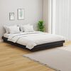 vidaXL Estrutura de cama 140x200 cm madeira maci&ccedil;a cinzento