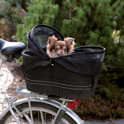 TRIXIE Transportadora de cães para bicicleta 29x42x48 cm preto 13118
