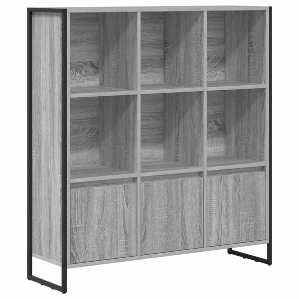 vidaXL Gabinete de Livros 2 pcs Cinza Sonoma 99,5 x 30 x 108 cm