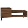 vidaXL Mesa de centro 100x50x45 cm derivados madeira carvalho castanho