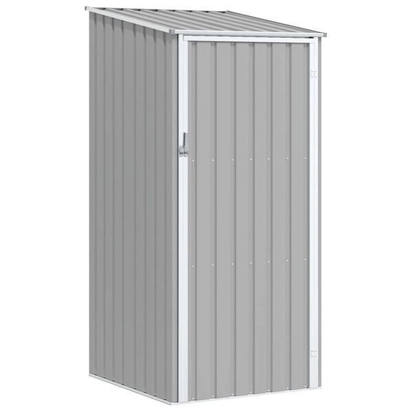 vidaXL Abrigo de jardim 87x98x159 cm aço galvanizado cinzento