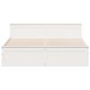vidaXL Cama sem colch&atilde;o com cabeceira 180x200 cm pinho maci&ccedil;a branco