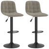 vidaXL Bancos de bar 2 pcs veludo cinzento-claro