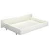 vidaXL Estrutura cama dossel 2 gavetas 100x200cm pinho maci&ccedil;o branco