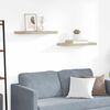 vidaXL Prateleiras parede suspensas 2 pcs 60x23,5x3,8 cm MDF carvalho