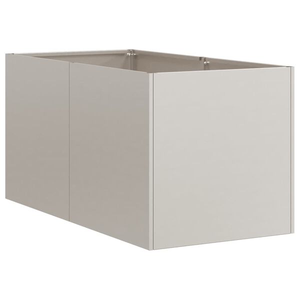 vidaXL Floreira enferrujada 40x80x40 cm a&ccedil;o resistente