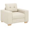 vidaXL Poltrona de Linho 100x78x80 cm