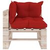 vidaxL Conjunto lounge de paletes p/ jardim 8 pcs c/ almofad&otilde;es pinho