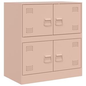 vidaXL Aparador 67x39x73 cm a&ccedil;o rosa