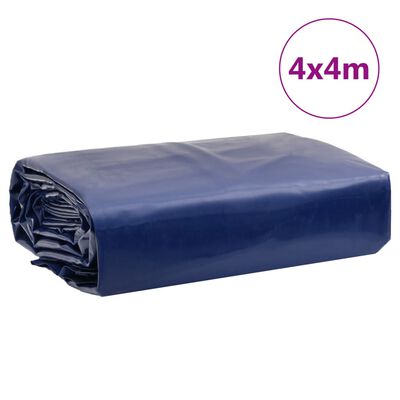 vidaXL Lona 4x4 m 650 g/m² azul