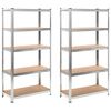 vidaXL Prateleiras de arruma&ccedil;&atilde;o 2 pcs 90x40x180 cm MDF