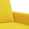 vidaXL Sof&aacute; de 2 lugares 120 cm tecido amarelo-claro