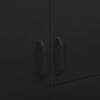 vidaXL Roupeiro 90x50x180 cm a&ccedil;o preto