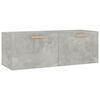 vidaXL Arm&aacute;rio parede 100x36,5x35 cm derivados madeira cinza cimento