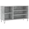 vidaXL Sapateira 102x36x60 cm derivados de madeira cinzento cimento