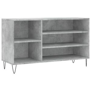 vidaXL Sapateira 102x36x60 cm derivados de madeira cinzento cimento