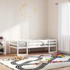 vidaXL Estrutura de cama infantil 80x200 cm pinho maciço branco