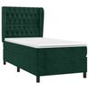 vidaXL Cama com molas/colch&atilde;o 90x190 cm veludo verde-escuro