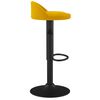 vidaXL Bancos de bar 2 pcs veludo amarelo