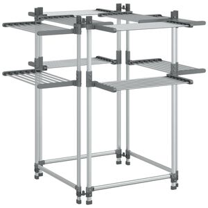 vidaXL Estendal 107x107x120 cm alum&iacute;nio