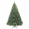 vidaXL &Aacute;rvore de Natal Artificial com 300 LEDs Verde 180 cm PE e PVC