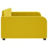 vidaXL Sofá-cama 100x200 cm veludo amarelo