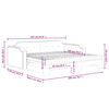 vidaXL Sof&aacute;-cama c/ gavet&atilde;o e colch&otilde;es 100x200cm tecido cinzento-claro