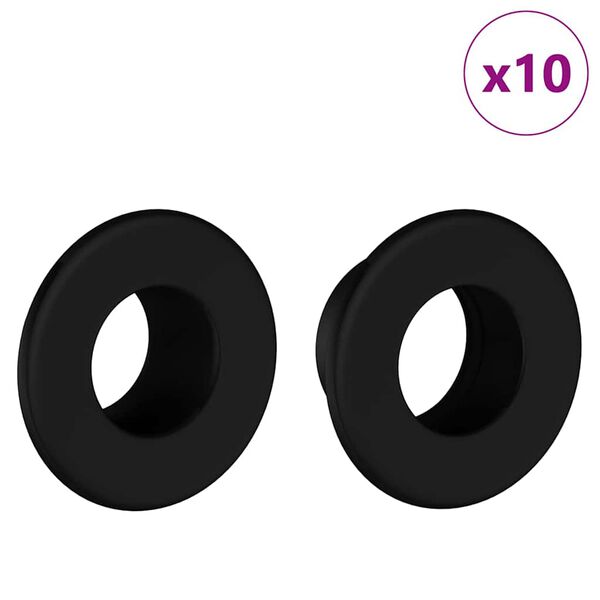 vidaXL Paradas para Mesa de Futebol 10 pcs Branco 3 x 3 x 2 cm HIPS