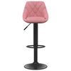 vidaXL Bancos de bar 2 pcs veludo rosa
