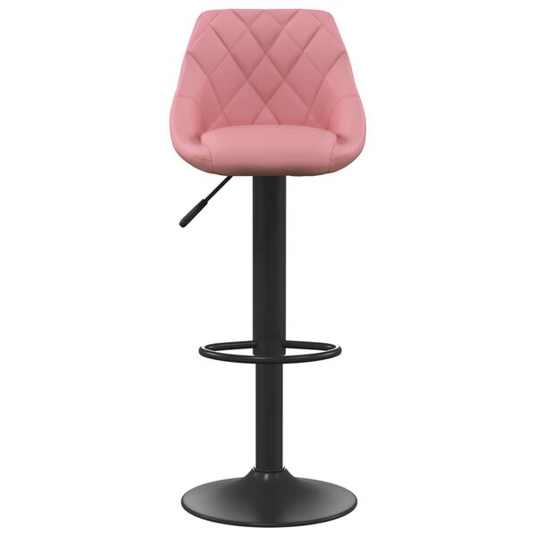 vidaXL Bancos de bar 2 pcs veludo rosa