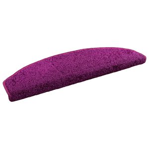 vidaXL Tapetes Adesivos para Escadas 15 pcs Violeta 80 x 24,5 x 3,5 cm