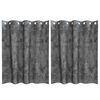vidaXL Cortinas de Veludo 2 unid. Cinzeto 140 x 140 cm Veludo