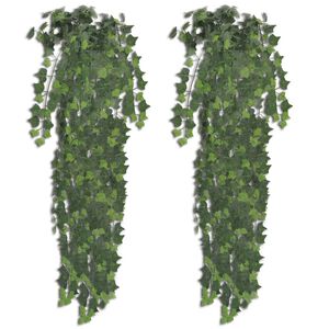 Arbusto de hera, artificial, em verde, 2 pe&ccedil;as, 90 cm
