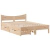 vidaXL Estrutura de cama c/ gavetas 120x190 cm madeira de pinho maci&ccedil;a