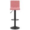 vidaXL Bancos de bar 2 pcs veludo rosa