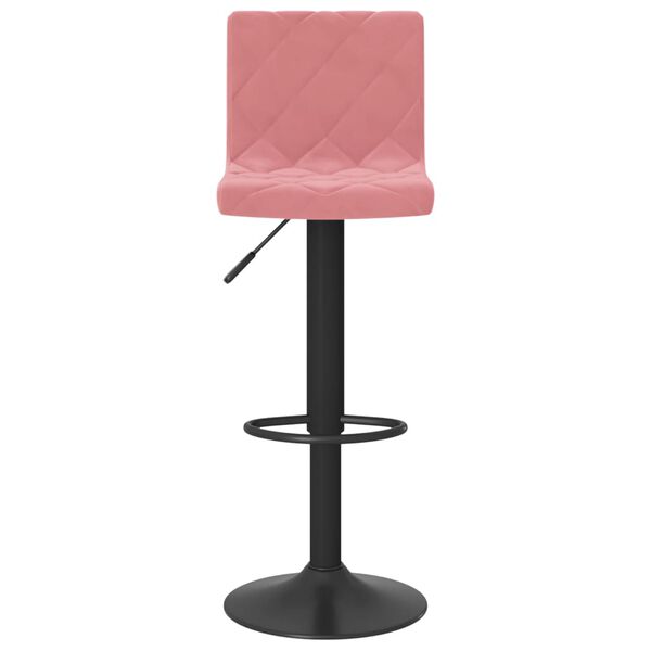 vidaXL Bancos de bar 2 pcs veludo rosa