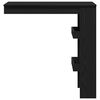 vidaXL Mesa de Bar de Parede Carvalho Preto 102 x 45 x 103,5 cm