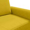 vidaXL Sof&aacute; de 3 lugares 180 cm veludo amarelo
