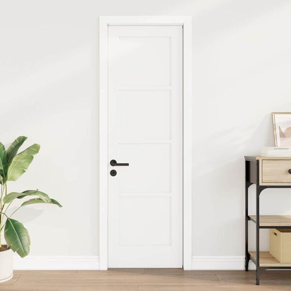 vidaXL Porta Interna ORKDAL Branco 61 x 198,5 cm Contraplacado