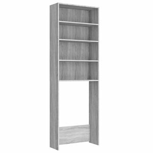 vidaXL Arm&aacute;rio para m&aacute;quina de lavar roupa 64x24x190cm cinzento sonoma