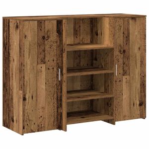 vidaXL Balc&atilde;o de recep&ccedil;&atilde;o 135x50x103,5 cm madeira madeira velha