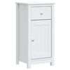 vidaXL M&oacute;vel de casa de banho BERG 40x34x80 cm pinho maci&ccedil;o branco