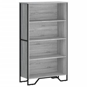 vidaXL Estante 80x31x137,5 cm derivados de madeira cinzento sonoma