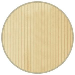 vidaXL Tapete redondo 80 cm bambu natural claro