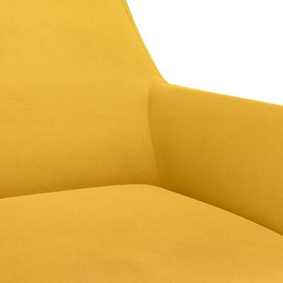 vidaXL Cadeiras de jantar giratórias 2 pcs veludo amarelo
